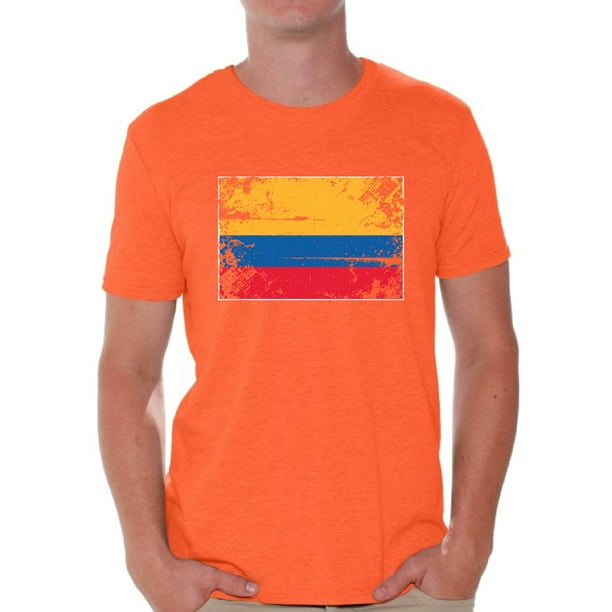 Flag Sport Colombia Colombian Fun Themed Mens T-Shirt I LOVE FOOTBALL